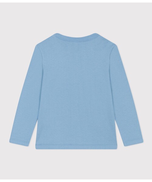 PETIT BATEAU（プチバトー）の「プリント長袖Ｔシャツ（Tシャツ/カットソー・キッズ・ブルー系その他/ホワイト×ブルー/ライトブルー/ライトグレー/ダークネイビー・10YEAR/12YEAR/6YEAR/8YEAR）」の6枚目の写真