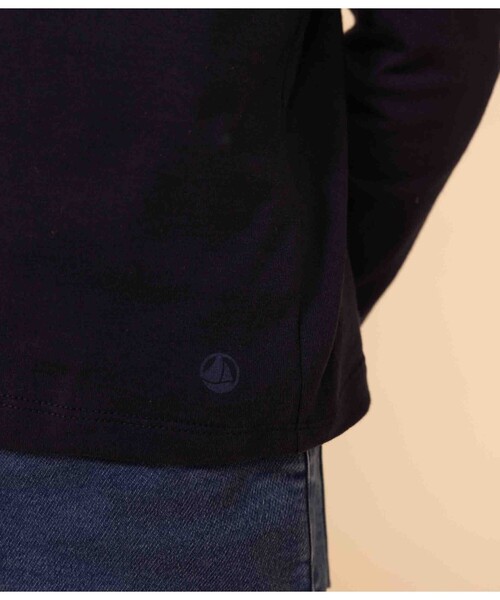 PETIT BATEAU（プチバトー）の「プリント長袖Ｔシャツ（Tシャツ/カットソー・キッズ・ブルー系その他/ホワイト×ブルー/ライトブルー/ライトグレー/ダークネイビー・10YEAR/12YEAR/6YEAR/8YEAR）」の8枚目の写真
