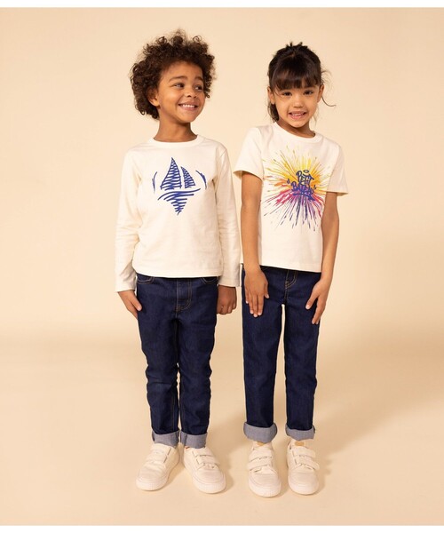 PETIT BATEAU（プチバトー）の「プリント長袖Ｔシャツ（Tシャツ/カットソー・キッズ・ブルー系その他/ホワイト×ブルー/ライトブルー/ライトグレー/ダークネイビー・10YEAR/12YEAR/6YEAR/8YEAR）」の10枚目の写真