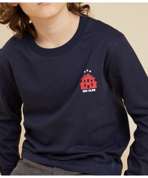 PETIT BATEAU（プチバトー）の「プリント長袖Ｔシャツ（Tシャツ/カットソー・キッズ・ブルー系その他/ホワイト×ブルー/ライトブルー/ライトグレー/ダークネイビー・10YEAR/12YEAR/6YEAR/8YEAR）」の18枚目の写真