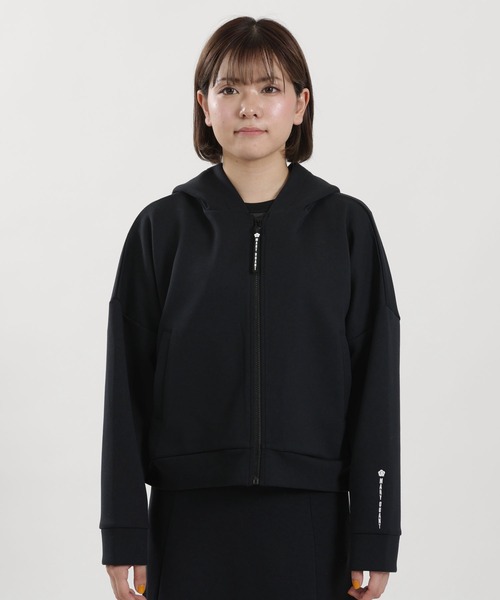 MARY QUANT（マリークワント）の「ボンディングシリコンロゴ パーカ