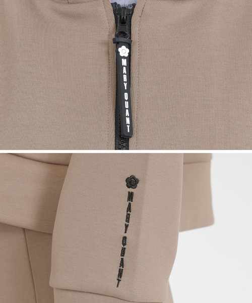 MARY QUANT（マリークワント）の「ボンディングシリコンロゴ パーカ