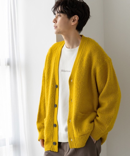 LAKOLE（ラコレ）の「モヘアライクシャギーカーデ / 903958（Tシャツ/カットソー・メンズ・オレンジ/ライトグリーン/ブルー/サックスブルー/イエロー/チャコール/ライトグレー・MEDIUM/X-LARGE/LARGE）」の7枚目の写真