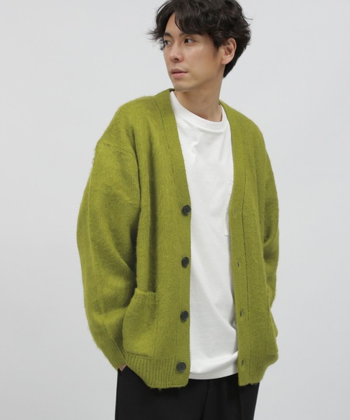 LAKOLE（ラコレ）の「モヘアライクシャギーカーデ / 903958（Tシャツ/カットソー・メンズ・オレンジ/ライトグリーン/ブルー/サックスブルー/イエロー/チャコール/ライトグレー・MEDIUM/X-LARGE/LARGE）」の4枚目の写真