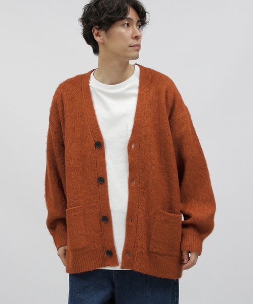 LAKOLE（ラコレ）の「モヘアライクシャギーカーデ / 903958（Tシャツ/カットソー・メンズ・オレンジ/ライトグリーン/ブルー/サックスブルー/イエロー/チャコール/ライトグレー・MEDIUM/X-LARGE/LARGE）」の15枚目の写真