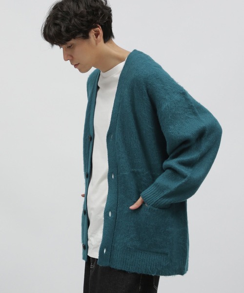 LAKOLE（ラコレ）の「モヘアライクシャギーカーデ / 903958（Tシャツ/カットソー・メンズ・オレンジ/ライトグリーン/ブルー/サックスブルー/イエロー/チャコール/ライトグレー・MEDIUM/X-LARGE/LARGE）」の13枚目の写真