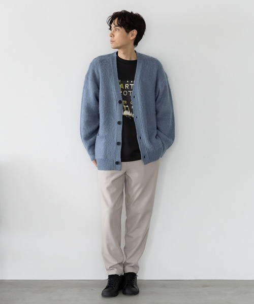 LAKOLE（ラコレ）の「モヘアライクシャギーカーデ / 903958（Tシャツ/カットソー・メンズ・オレンジ/ライトグリーン/ブルー/サックスブルー/イエロー/チャコール/ライトグレー・MEDIUM/X-LARGE/LARGE）」の8枚目の写真