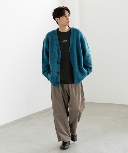 LAKOLE（ラコレ）の「モヘアライクシャギーカーデ / 903958（Tシャツ/カットソー・メンズ・オレンジ/ライトグリーン/ブルー/サックスブルー/イエロー/チャコール/ライトグレー・MEDIUM/X-LARGE/LARGE）」の9枚目の写真