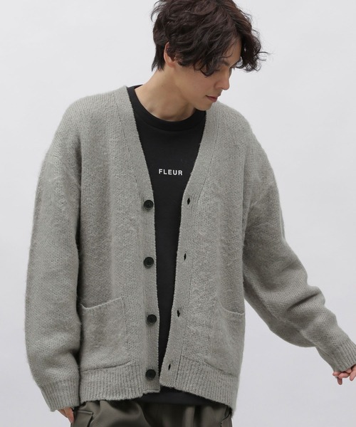 LAKOLE（ラコレ）の「モヘアライクシャギーカーデ / 903958（Tシャツ/カットソー・メンズ・オレンジ/ライトグリーン/ブルー/サックスブルー/イエロー/チャコール/ライトグレー・MEDIUM/X-LARGE/LARGE）」の19枚目の写真