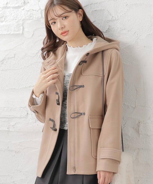Honeys(ハニーズ)の「ダッフルコート(ダッフルコート・レディース・キャメル/ブラック/ネイビー/チャコールグレー/アイボリー・L/LL/M/3L)」の5枚目の写真