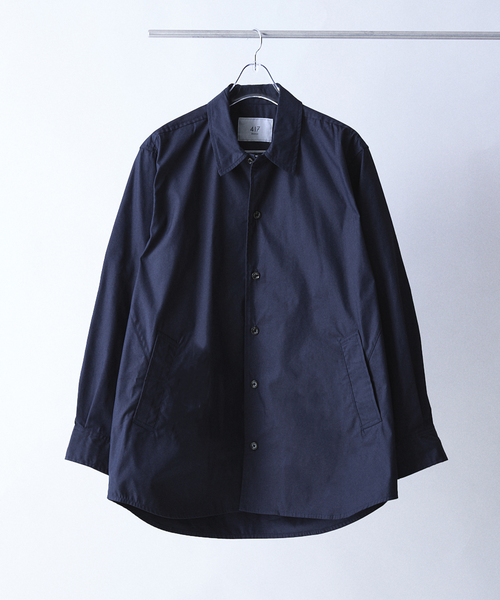 417 EDIFICE（フォーワンセブンエディフィス）の「ステン C.P.O シャツブルゾン（シャツ/ブラウス・メンズ・ベージュ/ネイビー/グリーン・3/1/2）」の8枚目の写真