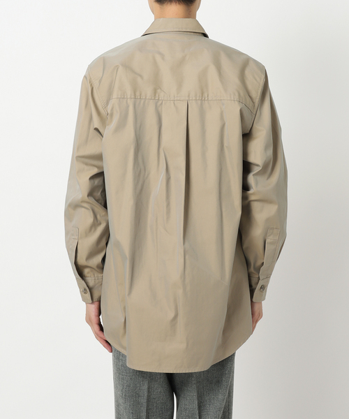 417 EDIFICE（フォーワンセブンエディフィス）の「ステン C.P.O シャツブルゾン（シャツ/ブラウス・メンズ・ベージュ/ネイビー/グリーン・3/1/2）」の11枚目の写真