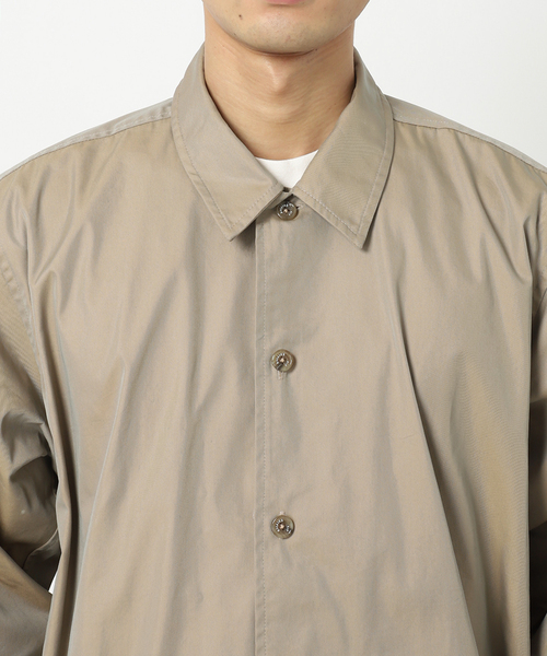 417 EDIFICE（フォーワンセブンエディフィス）の「ステン C.P.O シャツブルゾン（シャツ/ブラウス・メンズ・ベージュ/ネイビー/グリーン・3/1/2）」の13枚目の写真