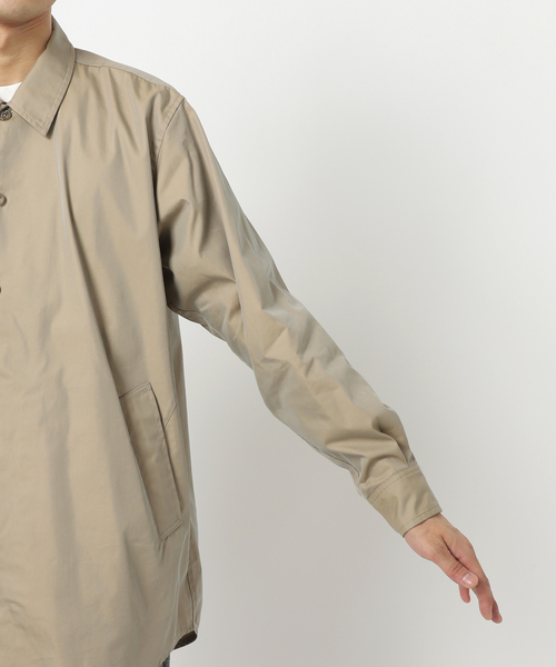 417 EDIFICE（フォーワンセブンエディフィス）の「ステン C.P.O シャツブルゾン（シャツ/ブラウス・メンズ・ベージュ/ネイビー/グリーン・3/1/2）」の14枚目の写真