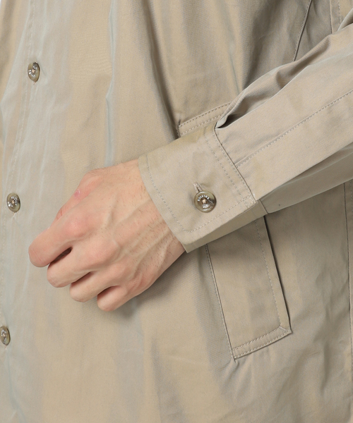 417 EDIFICE（フォーワンセブンエディフィス）の「ステン C.P.O シャツブルゾン（シャツ/ブラウス・メンズ・ベージュ/ネイビー/グリーン・3/1/2）」の15枚目の写真