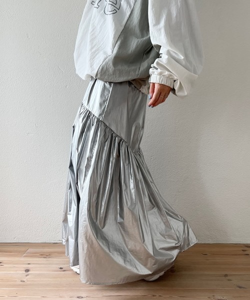 スカート MIXTURE SWICH FLARE SKIRT セール】MIXTURE SWICH FLARE SKIRT（スカート）｜Ameri（アメリ
