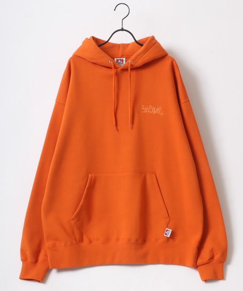 BEN DAVIS（ベンデイビス）の「BEN DAVIS/ベンデイビス HEAVY SWEAT HOODIE/オーバーサイズ 裏起毛 ロゴ ワンポイント刺繍 スウェット パーカー（パーカー・メンズ・ブラック/ブラウン/ブルー/イエロー/ライム/ターコイズブルー/オートミール/オレンジ/ダークグリーン/オフホワイト・M/XL/L）」の20枚目の写真