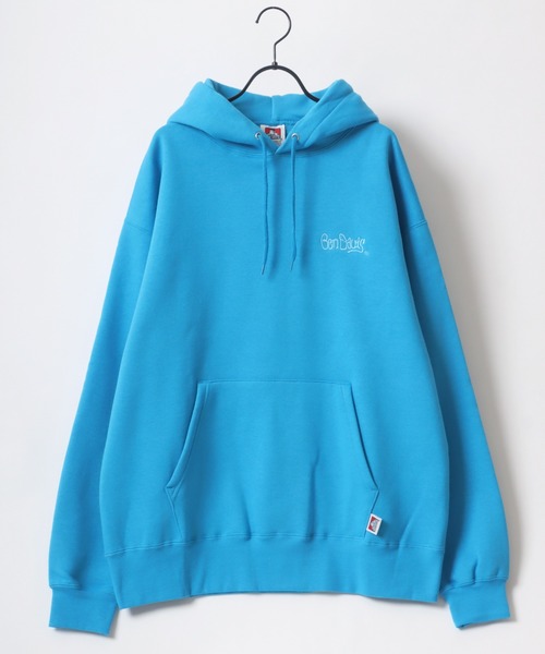 BEN DAVIS（ベンデイビス）の「BEN DAVIS/ベンデイビス HEAVY SWEAT HOODIE/オーバーサイズ 裏起毛 ロゴ ワンポイント刺繍 スウェット パーカー（パーカー・メンズ・ブラック/ブラウン/ブルー/イエロー/ライム/ターコイズブルー/オートミール/オレンジ/ダークグリーン/オフホワイト・M/XL/L）」の17枚目の写真