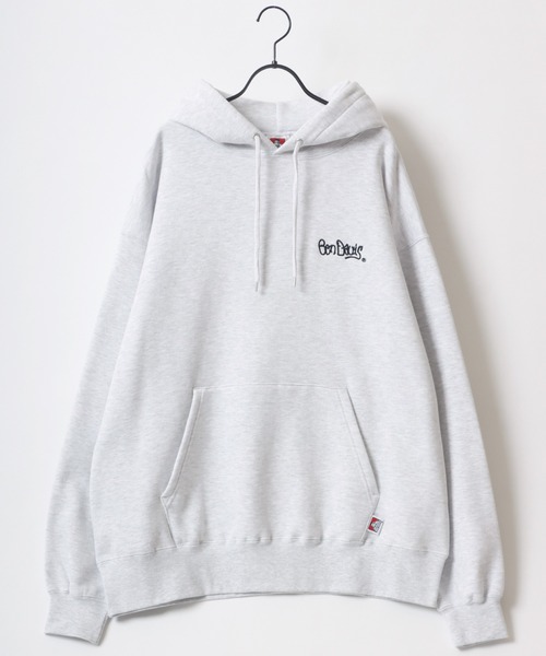 BEN DAVIS（ベンデイビス）の「BEN DAVIS/ベンデイビス HEAVY SWEAT HOODIE/オーバーサイズ 裏起毛 ロゴ ワンポイント刺繍 スウェット パーカー（パーカー・メンズ・ブラック/ブラウン/ブルー/イエロー/ライム/ターコイズブルー/オートミール/オレンジ/ダークグリーン/オフホワイト・M/XL/L）」の14枚目の写真