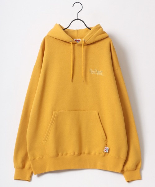 BEN DAVIS（ベンデイビス）の「BEN DAVIS/ベンデイビス HEAVY SWEAT HOODIE/オーバーサイズ 裏起毛 ロゴ ワンポイント刺繍 スウェット パーカー（パーカー・メンズ・ブラック/ブラウン/ブルー/イエロー/ライム/ターコイズブルー/オートミール/オレンジ/ダークグリーン/オフホワイト・M/XL/L）」の19枚目の写真