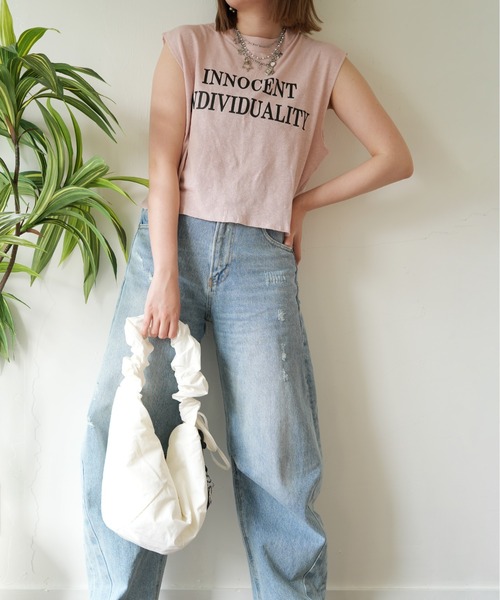 SALON de RUBAN(サロンドルヴァン)の「【SALON de RUBAN / サロン ド ルヴァン】 クシュクシュ ギャザーショルダーバッグ スモール(ショルダーバッグ・レディース・ブラック/ピンク/グレー/ベージュ/イエロー/ライトグレー/ホワイト/ブルー・FREE)」の16枚目の写真