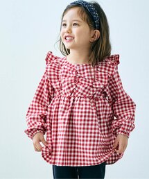 【WEB限定】総柄フリルチュニック