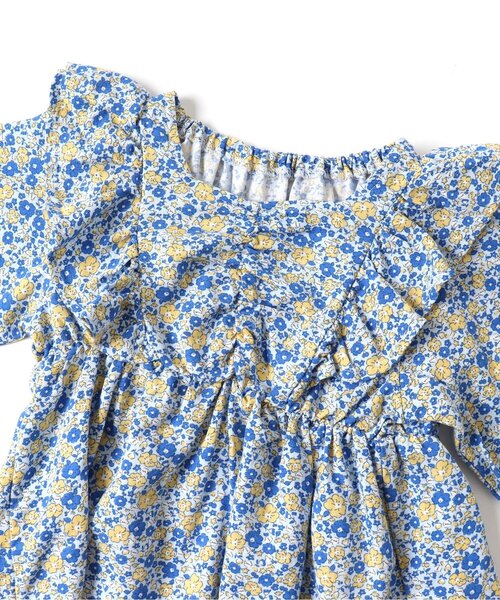 apres les cours（アプレレクール）の「【WEB限定】総柄フリルチュニック（チュニック・キッズ・アイボリー/レッド/ストライプ/サックスブルー・130/80/110/90/100/140/120）」の12枚目の写真