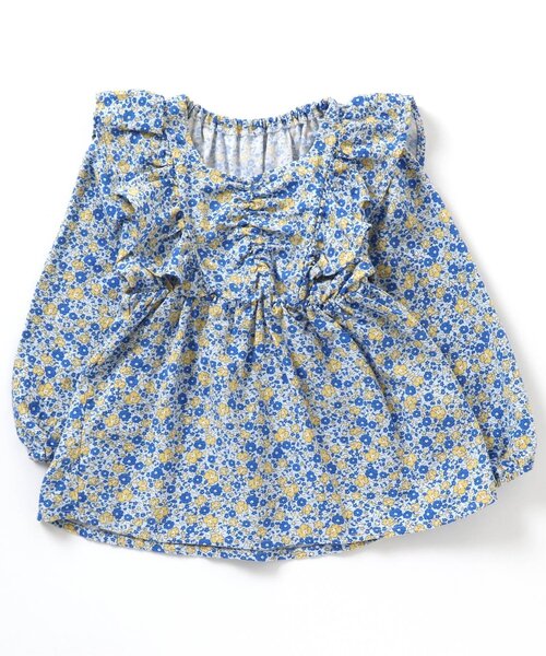 apres les cours（アプレレクール）の「【WEB限定】総柄フリルチュニック（チュニック・キッズ・アイボリー/レッド/ストライプ/サックスブルー・130/80/110/90/100/140/120）」の22枚目の写真