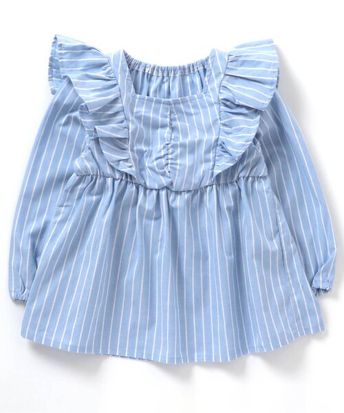 apres les cours（アプレレクール）の「【WEB限定】総柄フリルチュニック（チュニック・キッズ・アイボリー/レッド/ストライプ/サックスブルー・130/80/110/90/100/140/120）」の21枚目の写真