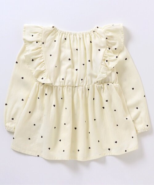 apres les cours（アプレレクール）の「【WEB限定】総柄フリルチュニック（チュニック・キッズ・アイボリー/レッド/ストライプ/サックスブルー・130/80/110/90/100/140/120）」の20枚目の写真