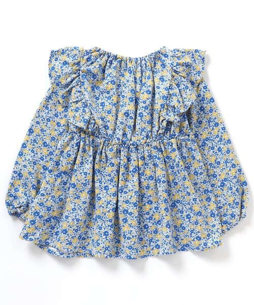 apres les cours（アプレレクール）の「【WEB限定】総柄フリルチュニック（チュニック・キッズ・アイボリー/レッド/ストライプ/サックスブルー・130/80/110/90/100/140/120）」の18枚目の写真