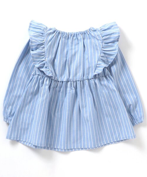 apres les cours（アプレレクール）の「【WEB限定】総柄フリルチュニック（チュニック・キッズ・アイボリー/レッド/ストライプ/サックスブルー・130/80/110/90/100/140/120）」の17枚目の写真