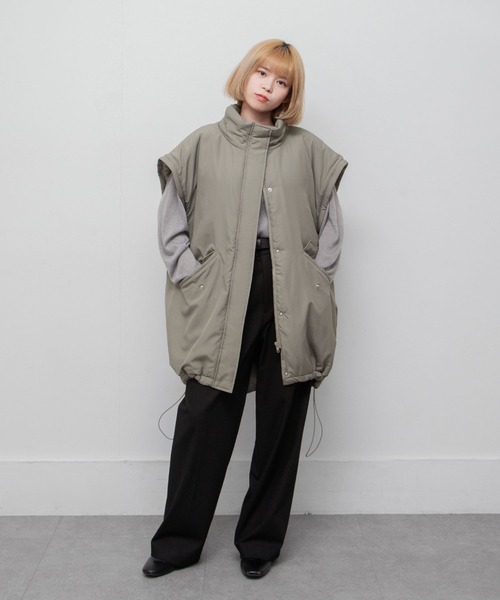 セール】袖取り外しスタンドカラーモンスターコート（ダウンジャケット