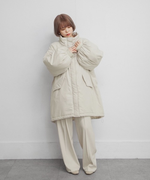 セール】袖取り外しスタンドカラーモンスターコート（ダウンジャケット