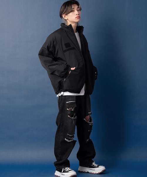 improves（インプローブス）の「【UAU】エコダウン レベル7 ミリタリージャケット（ダウンジャケット/コート・メンズ・カーキ/ブラック・LARGE/MEDIUM）」の12枚目の写真