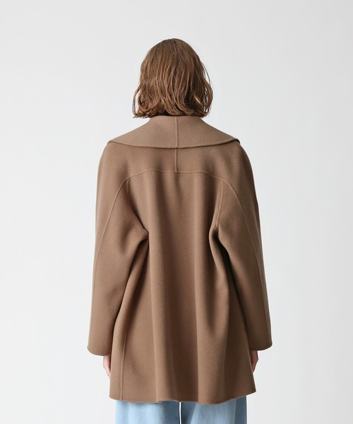 allureville（アルアバイル）の「リバーショールカラーミドル丈コート