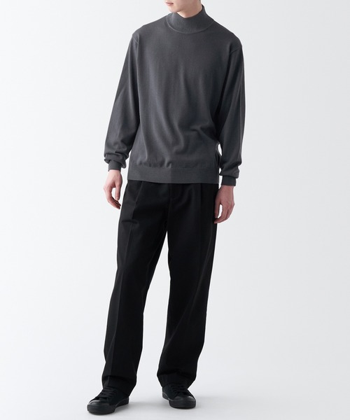 無印良品（ムジルシリョウヒン）の「洗えるウールハイゲージハイネックセーター（ニット/セーター・メンズ・ブラウン系1/グレー/ネイビー系/オートミール/ブラック/グレー系1・S/M/XL/XS/XXL/L）」の19枚目の写真