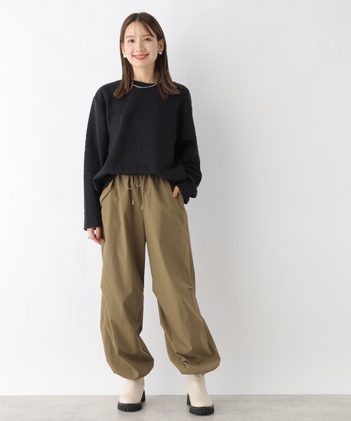 LEPSIM（レプシィム）の「ニュアンス柄ジャガードプルオーバー　974291（Tシャツ/カットソー・レディース・ブラック/ブルー/オフホワイト・FREE）」の8枚目の写真