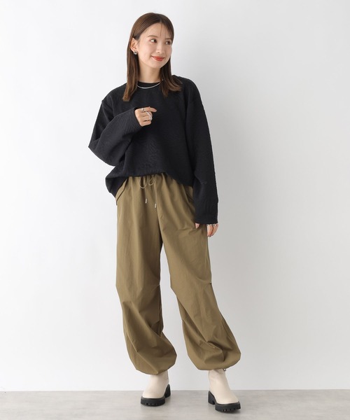 LEPSIM（レプシィム）の「ニュアンス柄ジャガードプルオーバー　974291（Tシャツ/カットソー・レディース・ブラック/ブルー/オフホワイト・FREE）」の9枚目の写真
