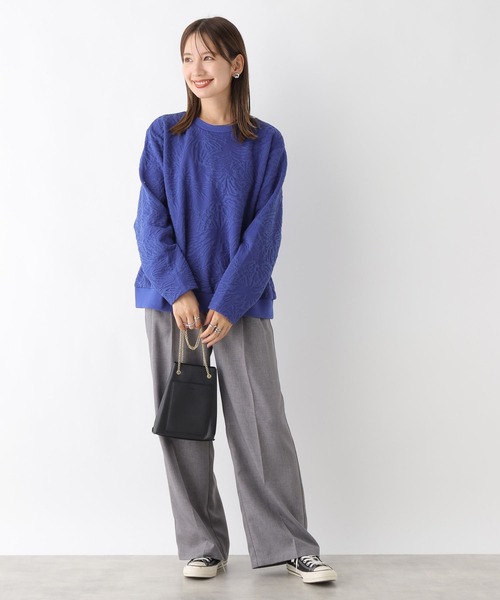 LEPSIM（レプシィム）の「ニュアンス柄ジャガードプルオーバー　974291（Tシャツ/カットソー・レディース・ブラック/ブルー/オフホワイト・FREE）」の11枚目の写真