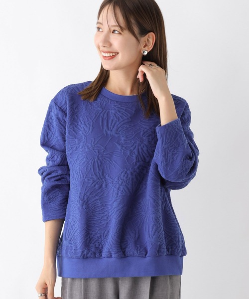 LEPSIM（レプシィム）の「ニュアンス柄ジャガードプルオーバー　974291（Tシャツ/カットソー・レディース・ブラック/ブルー/オフホワイト・FREE）」の14枚目の写真