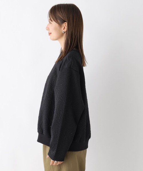 LEPSIM（レプシィム）の「ニュアンス柄ジャガードプルオーバー　974291（Tシャツ/カットソー・レディース・ブラック/ブルー/オフホワイト・FREE）」の16枚目の写真