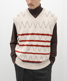 EDIFICE LA BOUCLE | 【LA BOUCLE / ラブ―クル】Scandinavia Pottery KNIT VEST(ベスト)