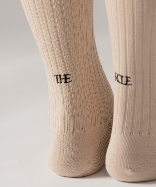 The Role design（ザロールデザイン）の「【 The Role design / ザ・ロールデザイン 】 EMBROIDERY RIB SOCKS MEN / エンブロイダリーリブソックス メンズ（ソックス/靴下・メンズ・ネイビー/ベージュ/ブラック・FREE）」の5枚目の写真