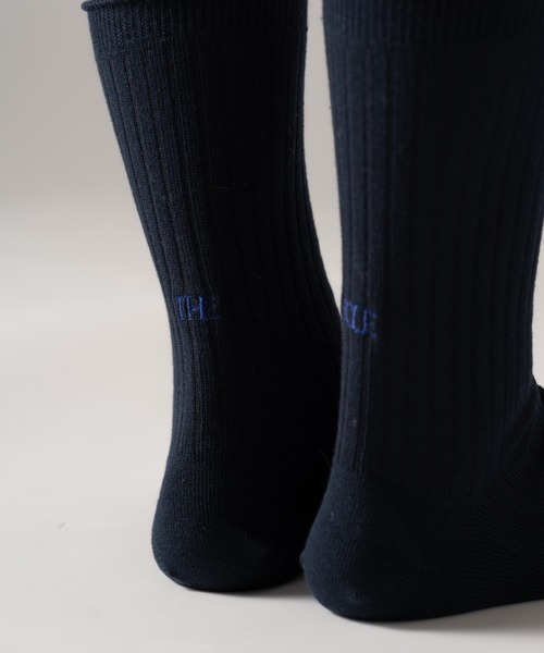 The Role design（ザロールデザイン）の「【 The Role design / ザ・ロールデザイン 】 EMBROIDERY RIB SOCKS MEN / エンブロイダリーリブソックス メンズ（ソックス/靴下・メンズ・ネイビー/ベージュ/ブラック・FREE）」の6枚目の写真