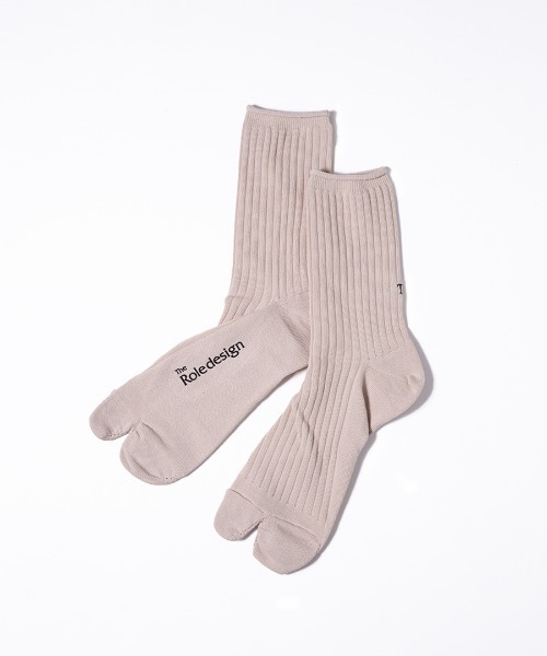 The Role design（ザロールデザイン）の「【 The Role design / ザ・ロールデザイン 】 EMBROIDERY RIB SOCKS MEN / エンブロイダリーリブソックス メンズ（ソックス/靴下・メンズ・ネイビー/ベージュ/ブラック・FREE）」の15枚目の写真