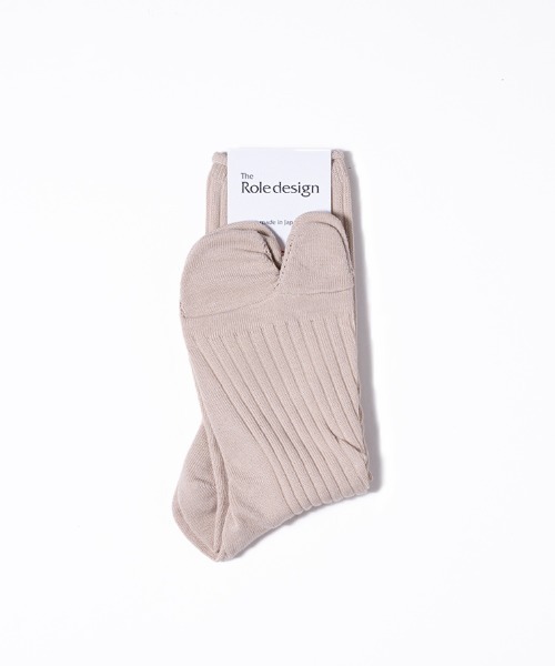 The Role design（ザロールデザイン）の「【 The Role design / ザ・ロールデザイン 】 EMBROIDERY RIB SOCKS MEN / エンブロイダリーリブソックス メンズ（ソックス/靴下・メンズ・ネイビー/ベージュ/ブラック・FREE）」の14枚目の写真