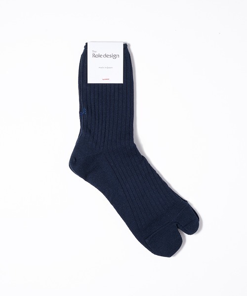 The Role design（ザロールデザイン）の「【 The Role design / ザ・ロールデザイン 】 EMBROIDERY RIB SOCKS MEN / エンブロイダリーリブソックス メンズ（ソックス/靴下・メンズ・ネイビー/ベージュ/ブラック・FREE）」の16枚目の写真