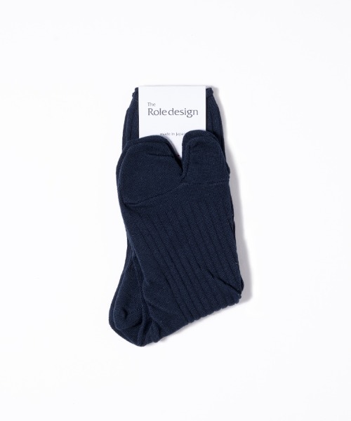 The Role design（ザロールデザイン）の「【 The Role design / ザ・ロールデザイン 】 EMBROIDERY RIB SOCKS MEN / エンブロイダリーリブソックス メンズ（ソックス/靴下・メンズ・ネイビー/ベージュ/ブラック・FREE）」の17枚目の写真
