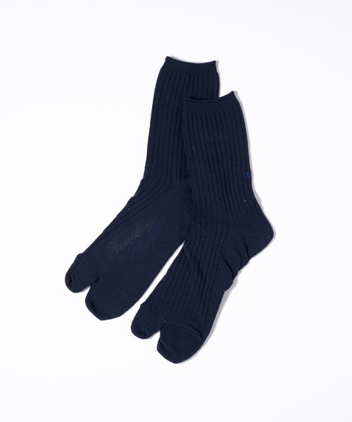 The Role design（ザロールデザイン）の「【 The Role design / ザ・ロールデザイン 】 EMBROIDERY RIB SOCKS MEN / エンブロイダリーリブソックス メンズ（ソックス/靴下・メンズ・ネイビー/ベージュ/ブラック・FREE）」の18枚目の写真